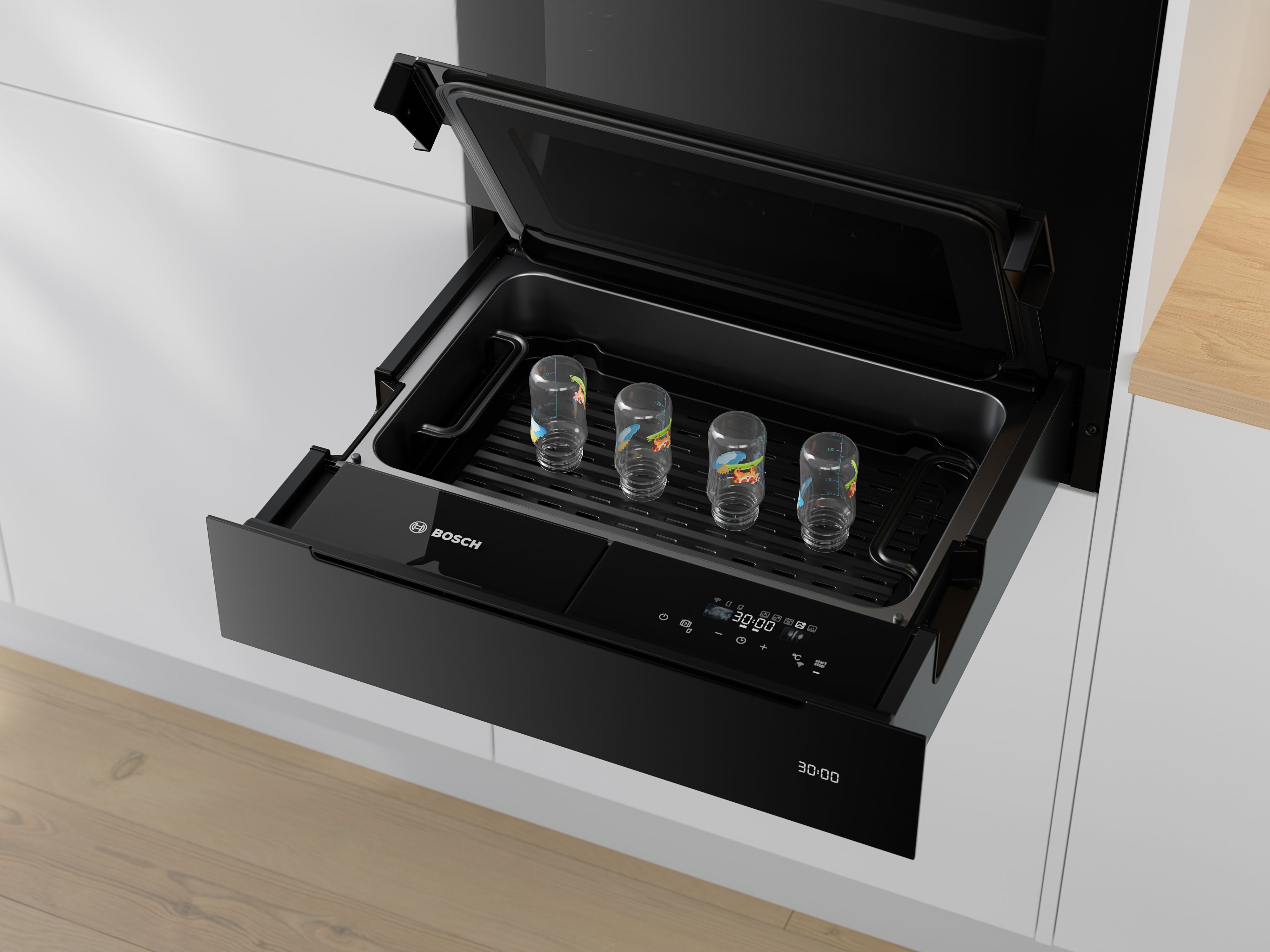 Bosch Dampfschublade Babyfläschchen desinfizieren